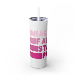 Skinny Tumbler with Straw, 20oz - Vivid Collection