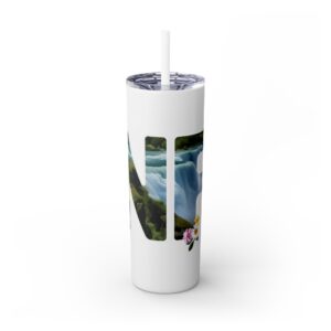 Skinny Tumbler with Straw, 20oz - Wonder Falls Collection