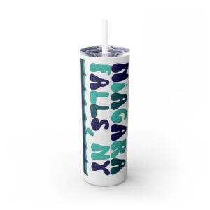 Skinny Tumbler with Straw, 20oz - Wavy Collection