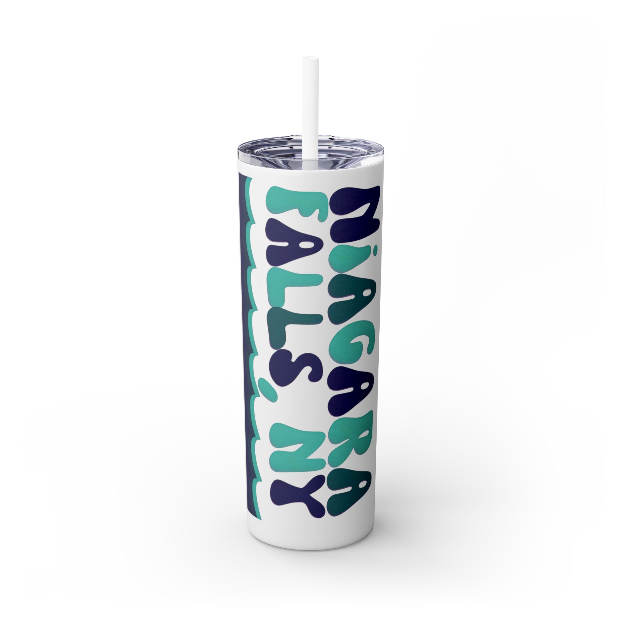 Skinny Tumbler with Straw, 20oz – Wavy Collection