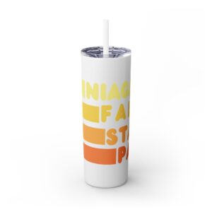 Skinny Tumbler with Straw, 20oz - Vivid Collection