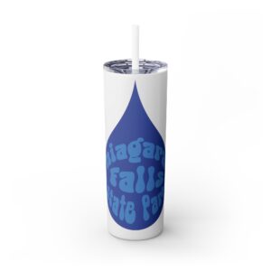Skinny Tumbler with Straw, 20oz - Drip Collection