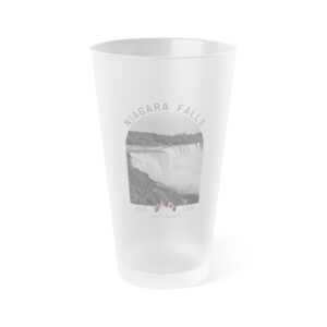 Frosted Pint Glass, 16oz - Niagara Falls Collection