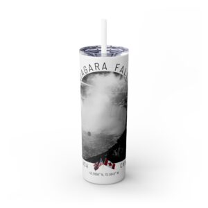 Skinny Tumbler with Straw, 20oz - Niagara Falls Collection