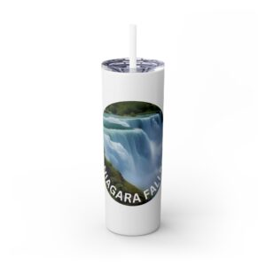 Skinny Tumbler with Straw, 20oz - Edge of the Falls Collection