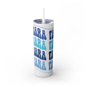 Skinny Tumbler with Straw, 20oz - Vibing at Niagara Falls Collection