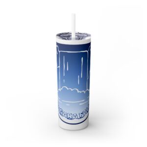 Skinny Tumbler with Straw, 20oz - Below the Brink Collection
