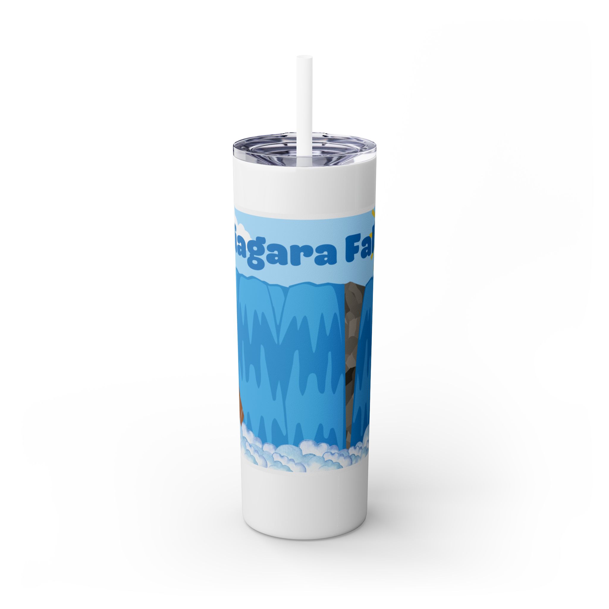 Skinny Tumbler with Straw, 20oz – Over the Falls Collection