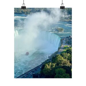 Horseshoe Falls Matte Vertical Poster