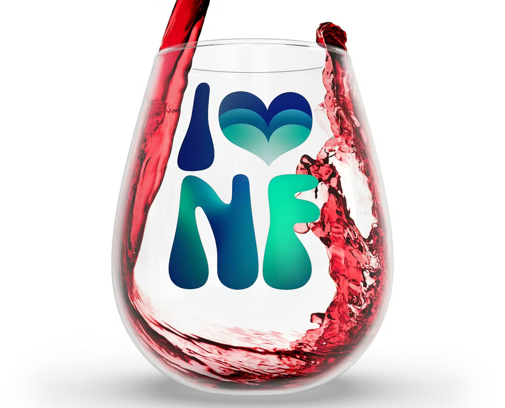 Stemless Wine Glass, 11.75oz – I Love Niagara Falls Collection